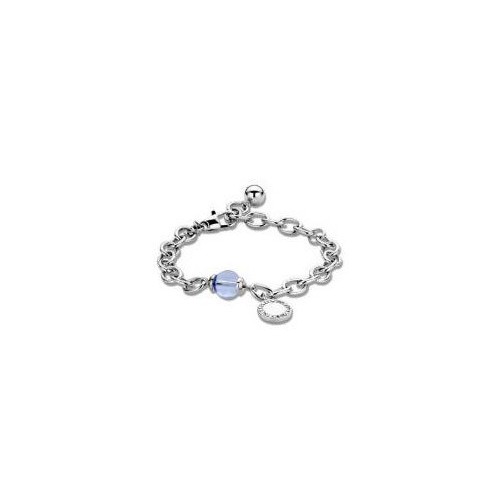 Victoria Silver-colored blue gemstone bracelet