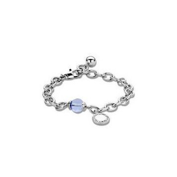 Victoria Silver-colored blue gemstone bracelet