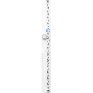 Victoria Silver-colored blue gemstone bracelet