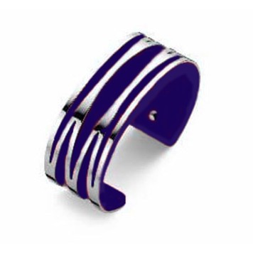 Victoria Silver-colored blue patterned bracelet