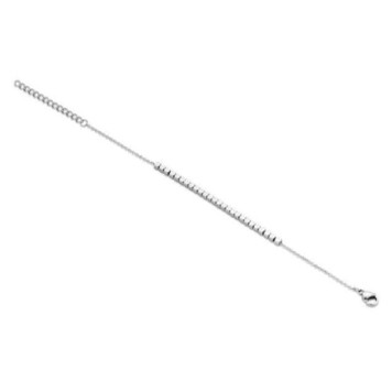 Victoria Silver Colored Checkered Bracelet