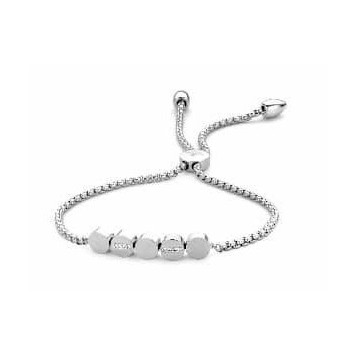 Victoria Silver Coloured Stone Bracelet