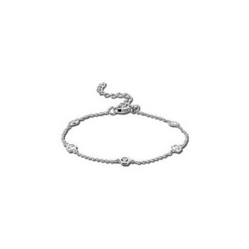 Victoria Silver-colored stone bracelet