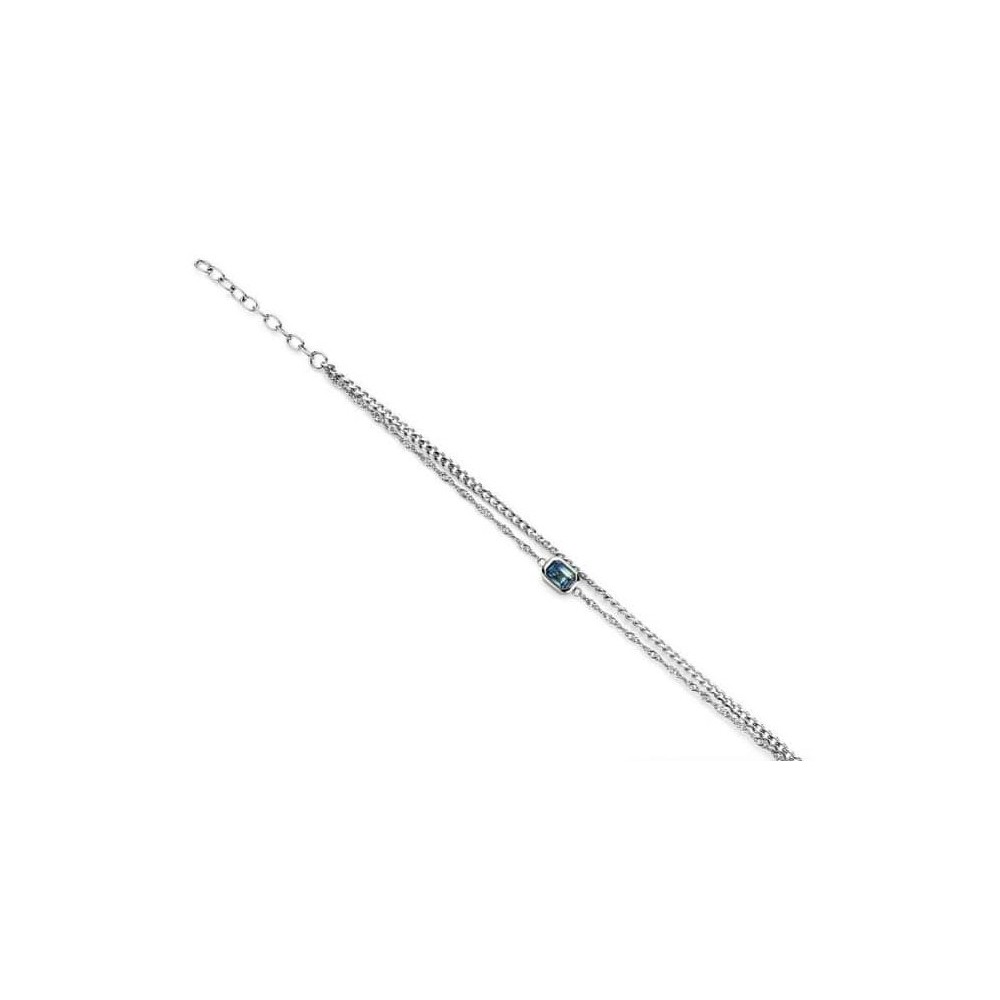 Victoria Silver-colored stone bracelet