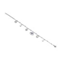 Victoria Silver-colored stone eye bracelet