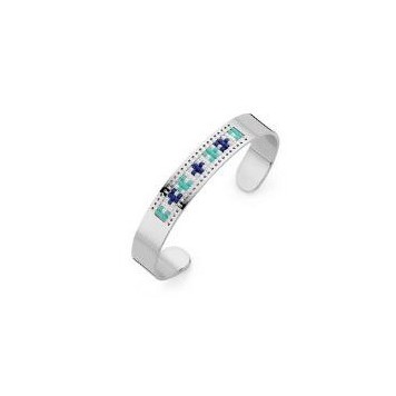 Victoria Silver-colored bracelet with colorful stones