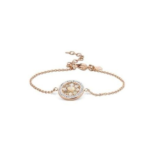 Victoria White Stone Rose Gold Bracelet