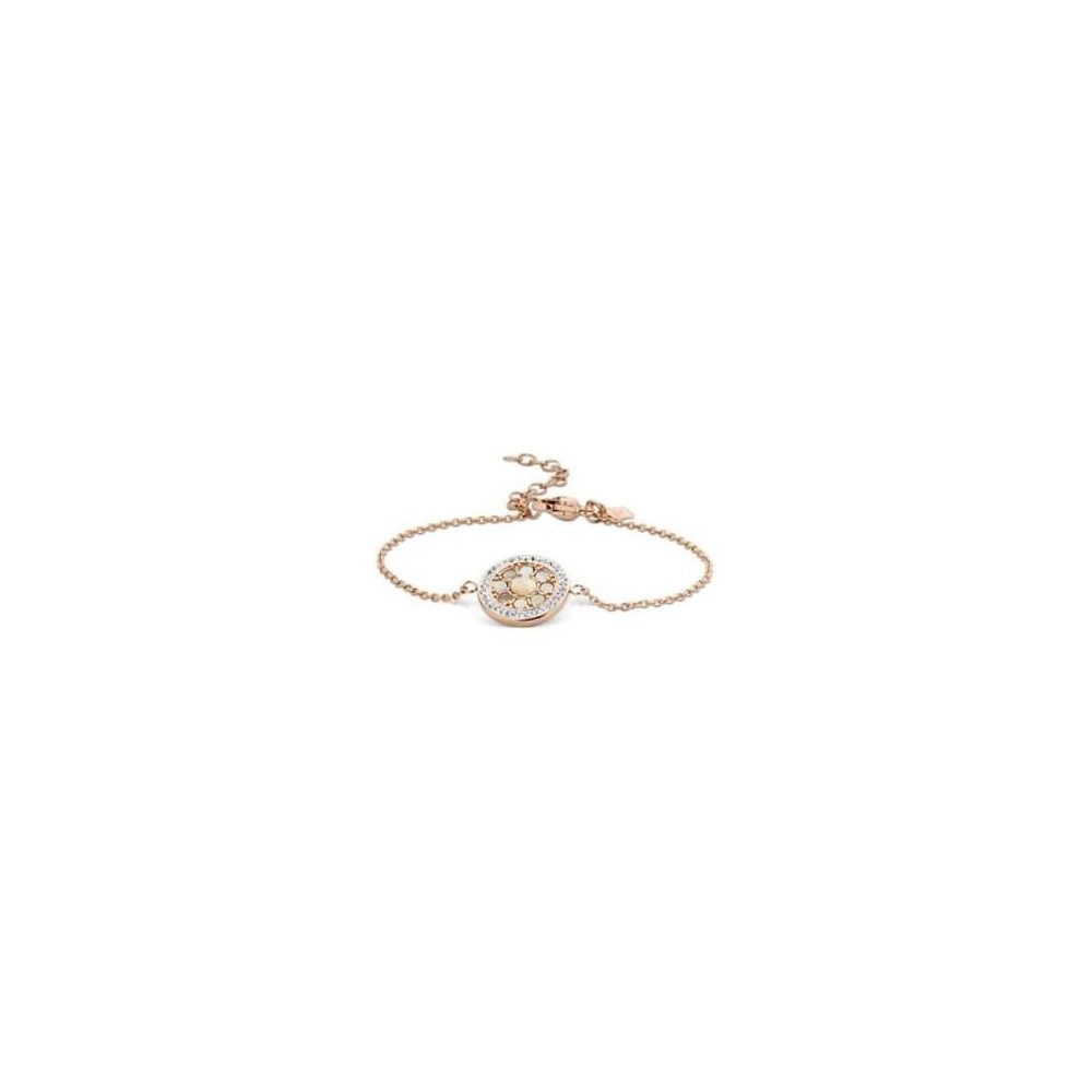 Victoria White Stone Rose Gold Bracelet