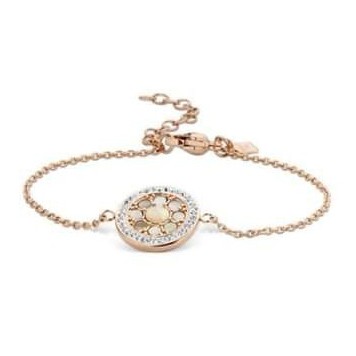 Victoria White Stone Rose Gold Bracelet