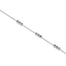 Victoria Silver-colored bracelet with black stones