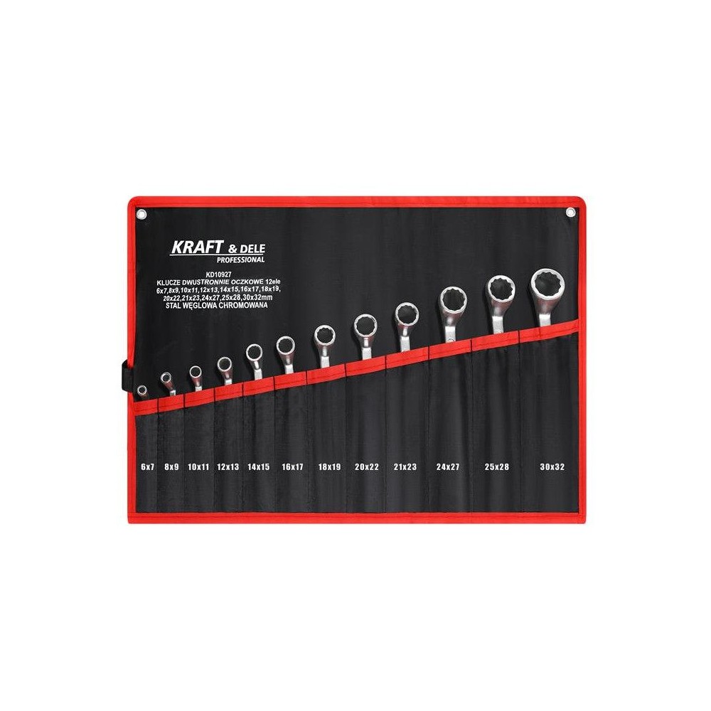 KLUCZE DWUSTRONNIE-OCZKOWE 12el. KD10927