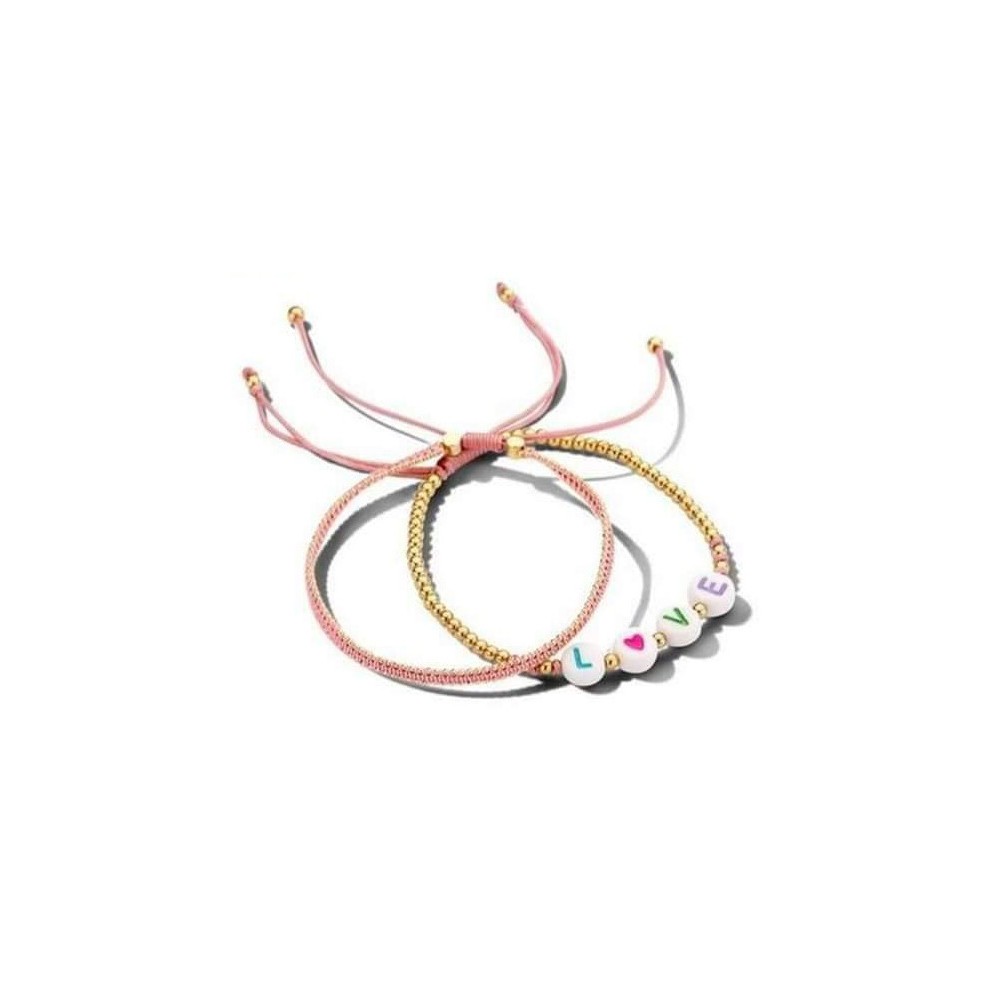 Victoria Beaded Love Bracelet Set