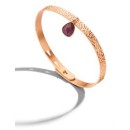 Victoria Purple stone rose gold adjustable bracelet
