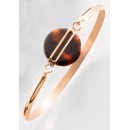 Victoria Rose gold colored bracelet with brown pattern