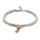 Victoria Rose gold colored white pearl bracelet