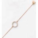 Victoria Rose gold-colored bracelet with white stones