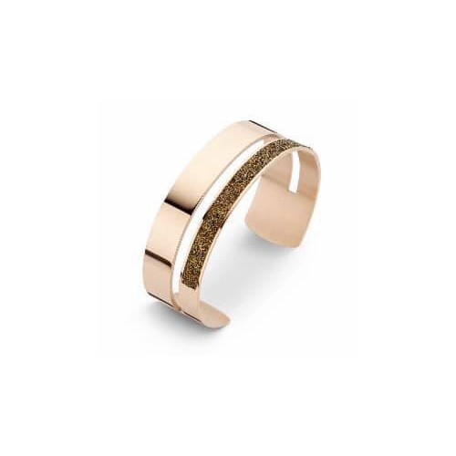 Victoria Rose gold colored black stone bracelet