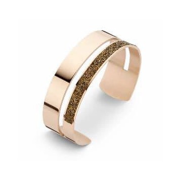 Victoria Rose gold colored black stone bracelet