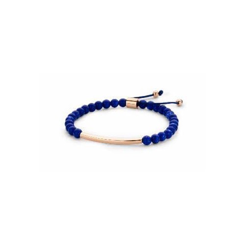Victoria Rose gold colored blue pearl bracelet