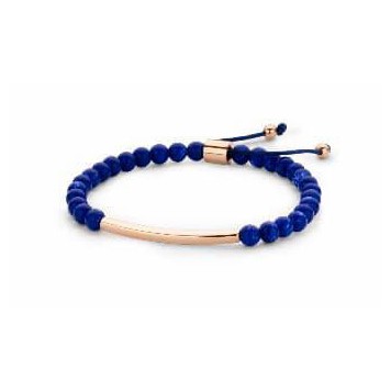 Victoria Rose gold colored blue pearl bracelet
