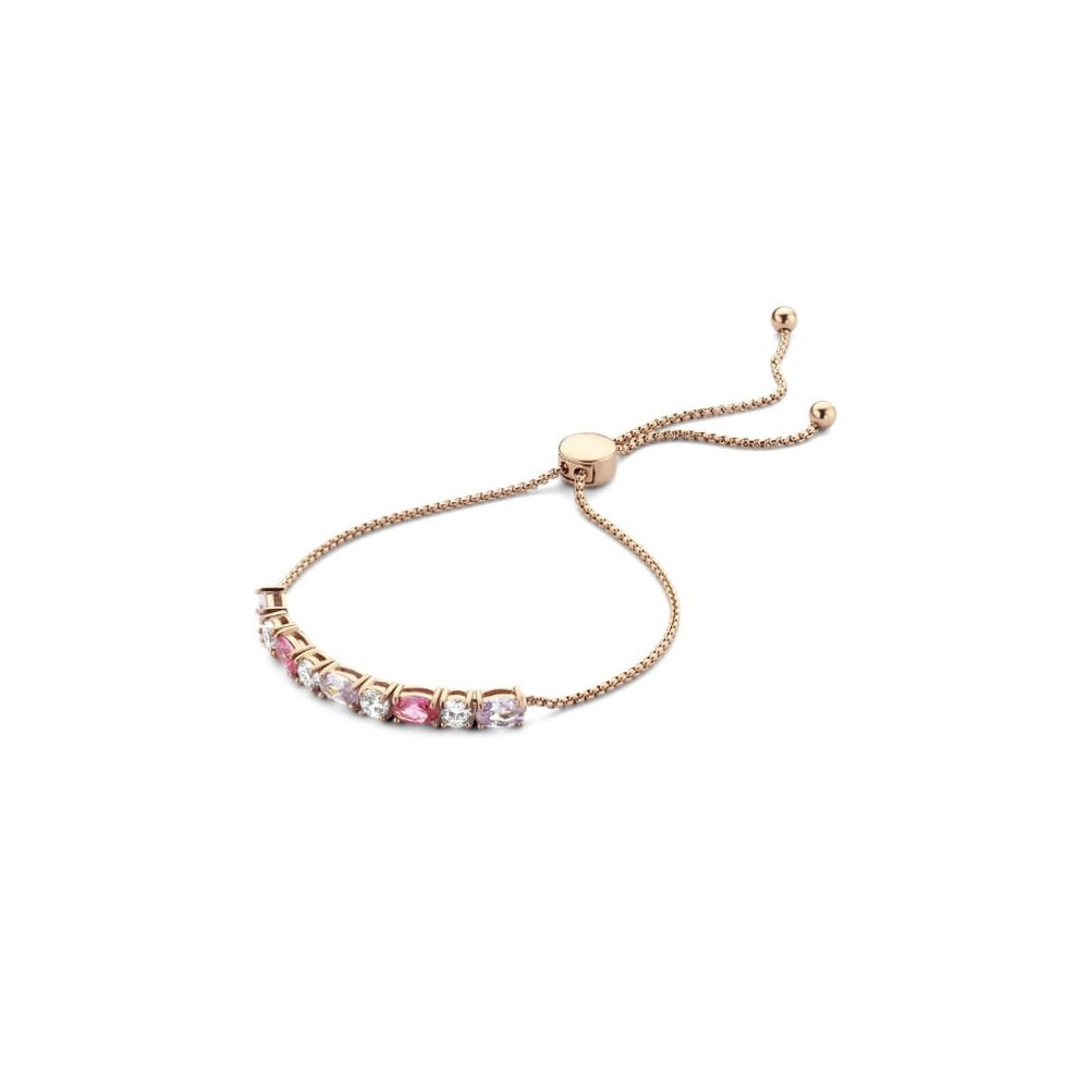 Victoria Rose gold colored colorful stone bracelet
