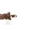 Victoria Pink beaded rose gold bracelet