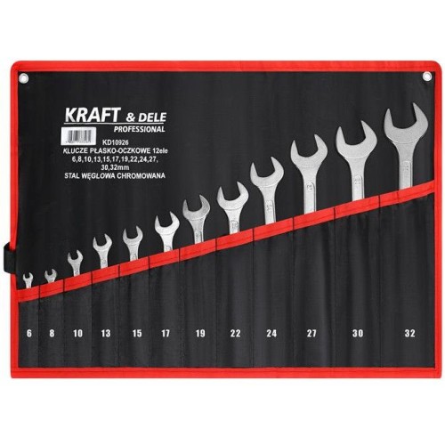 KLUCZE PŁASKO-OCZKOWE 12el. KD10926