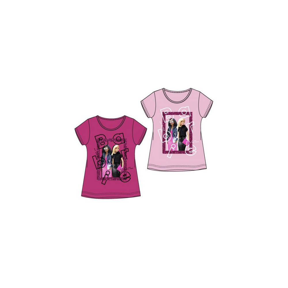 Barbie Style children's short sleeve shirt, top 4-10 years