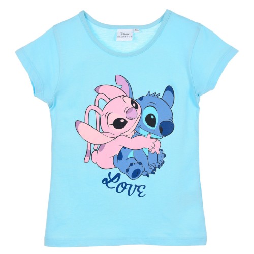 Disney Lilo and Stitch Love children's short t-shirt, top 8 years