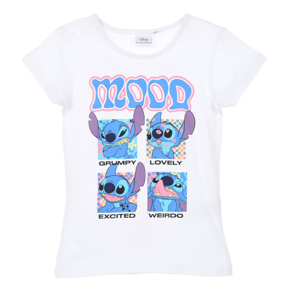 Disney Lilo and Stitch Mood children's short t-shirt, top 3-8 years