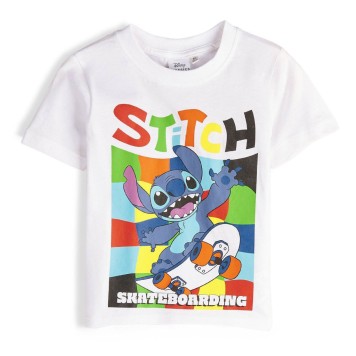 Disney Lilo and Stitch Skateboarding kids' short-sleeve t-shirt, top 4-10 years