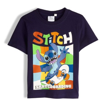 Disney Lilo and Stitch Skateboarding kids' short-sleeve t-shirt, top 4-10 years