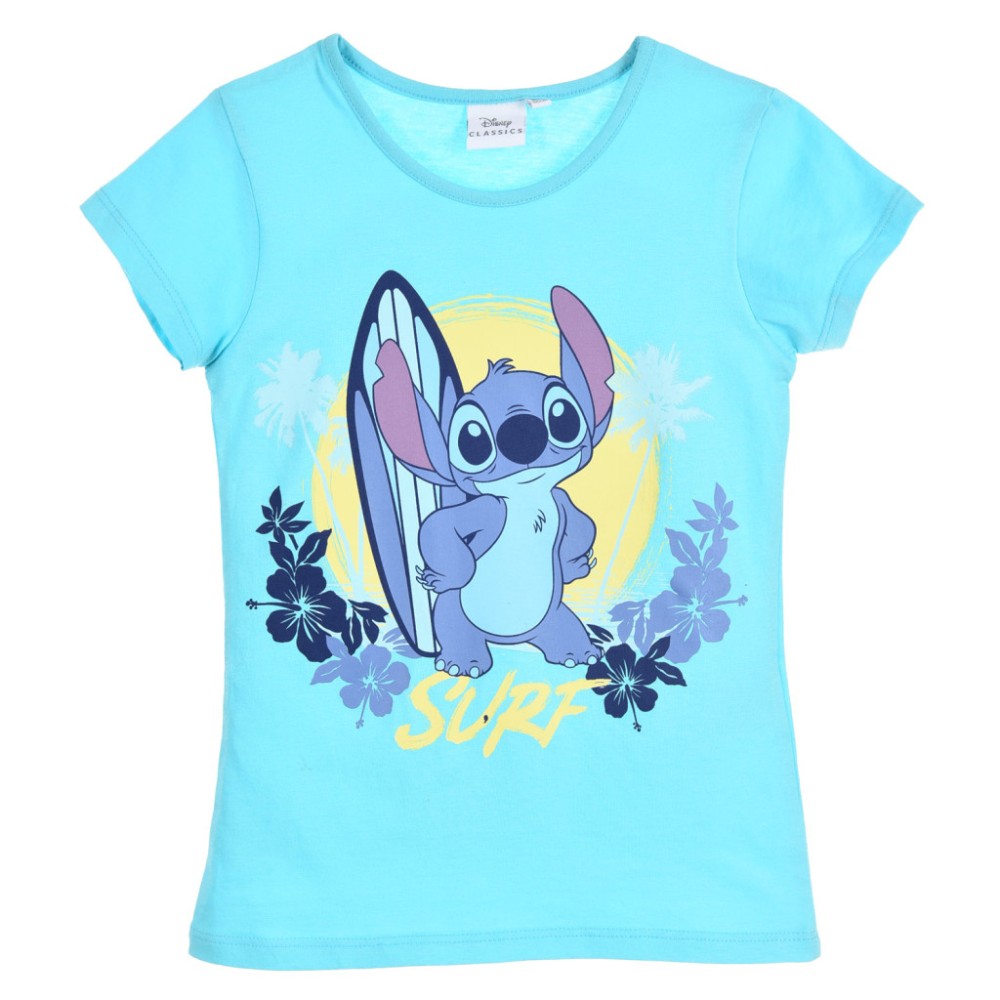 Disney Lilo and Stitch Surf children's short t-shirt, top 3-8 years