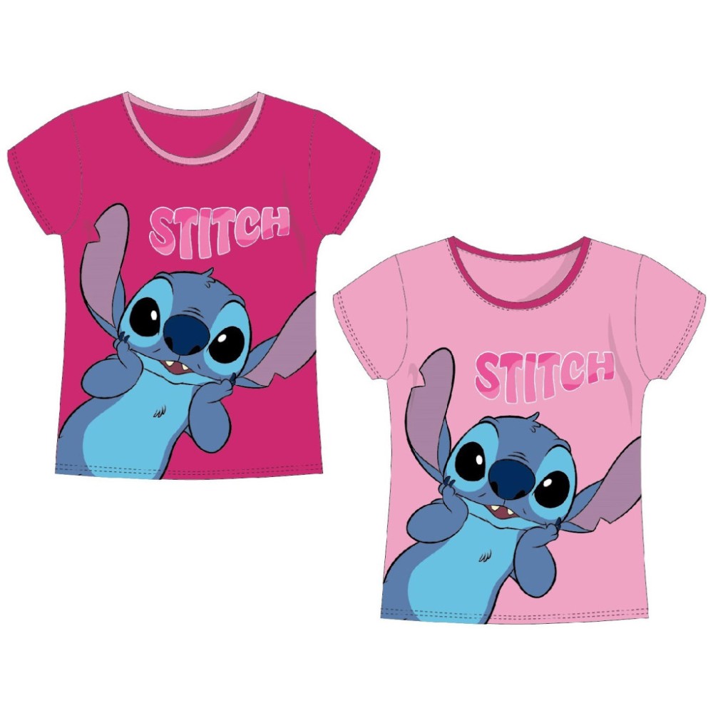 Disney Lilo and Stitch Surprised children's short t-shirt, top 3-8 years