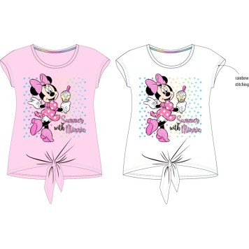 Disney Minnie  Summer children's short sleeve shirt, top 104-134 cm