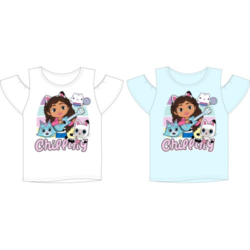 Gabby's Dollhouse Chilling children's short sleeve t-shirt, top 104-134 cm