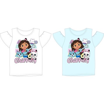 Gabby's Dollhouse Chilling children's short sleeve t-shirt, top 104-134 cm