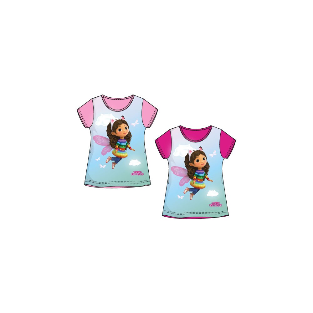 Gabby's Dollhouse Clouds children's short shirt, top 3-8 years