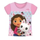 Gabby's Dollhouse Pandy Light Pink  Pandy Light Pink kids' short t-shirt, top 5 years