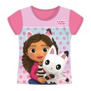 Gabby's Dollhouse Pandy Pink children's short t-shirt, top 5 years
