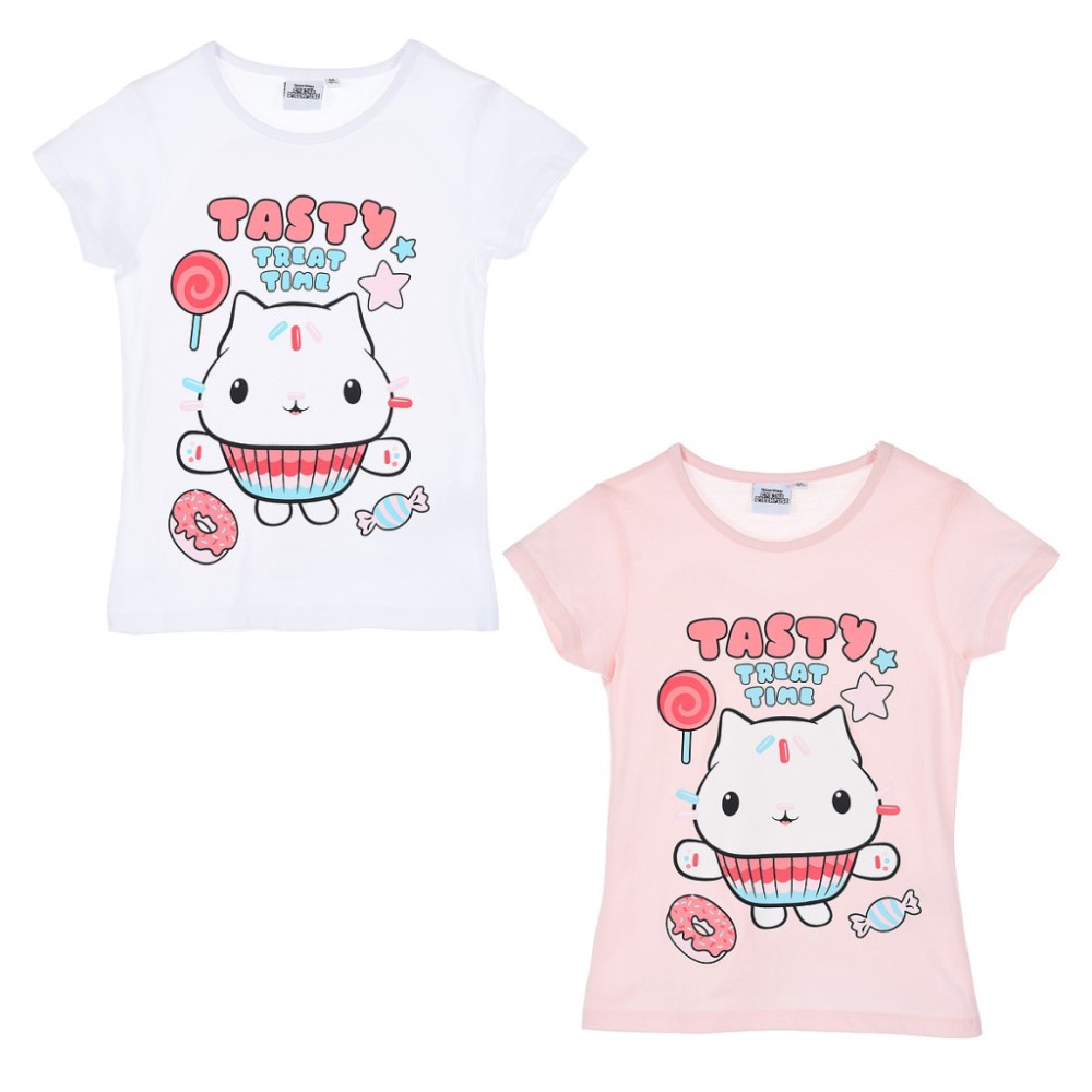 Gabby's Dollhouse Tasty children's short sleeve top, 3-8 years