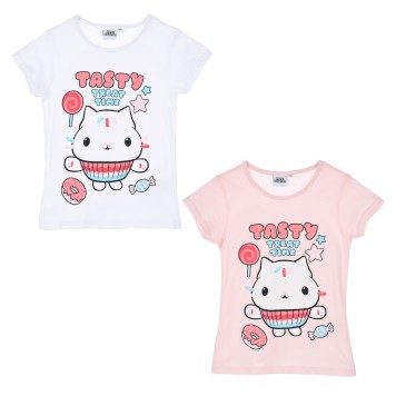 Gabby's Dollhouse Tasty children's short sleeve top, 3-8 years