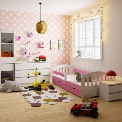 Łóżko dziecięce PLAY 180x80 Różowe + Materac