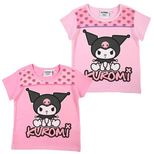 Hello Kitty Kuromi children's short shirt, top 3-8 years