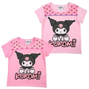 Hello Kitty Kuromi children's short shirt, top 3-8 years