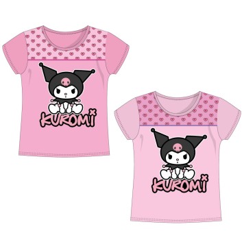 Hello Kitty Kuromi children's short shirt, top 3-8 years