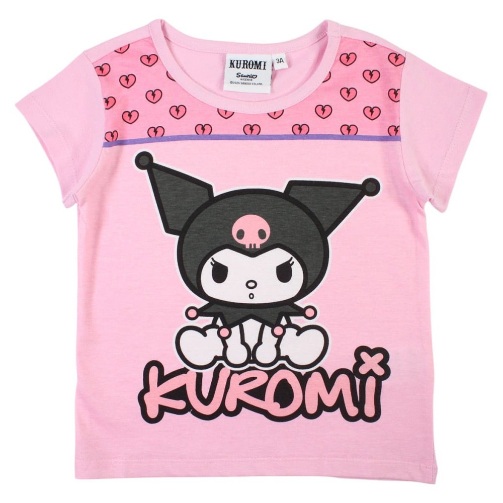 Hello Kitty Kuromi Light Pink child short sleeve t-shirt, top 5 years