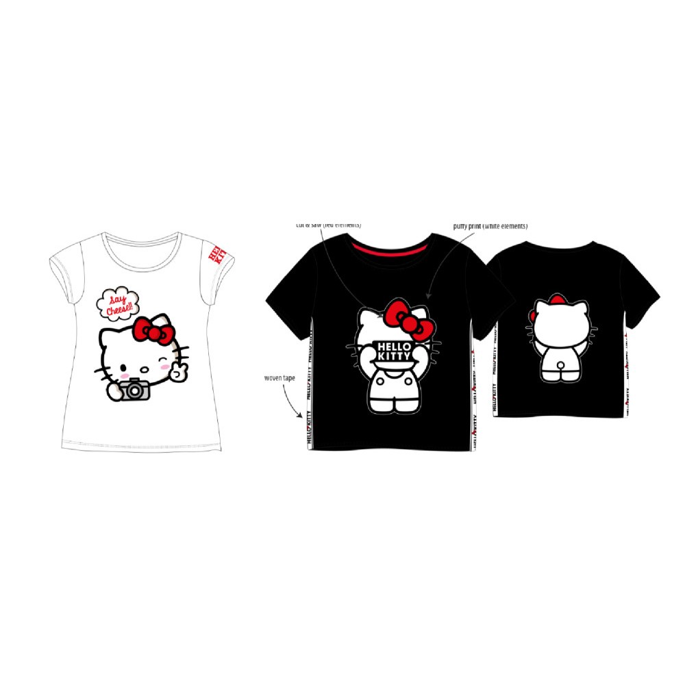 Hello Kitty Photo kids' short t-shirt, top 104-134 cm