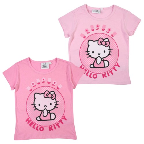 Hello Kitty Pink children's short sleeve t-shirt, top 3-8 years