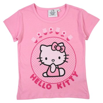 Hello Kitty Pink children's short sleeve t-shirt, top 3-8 years